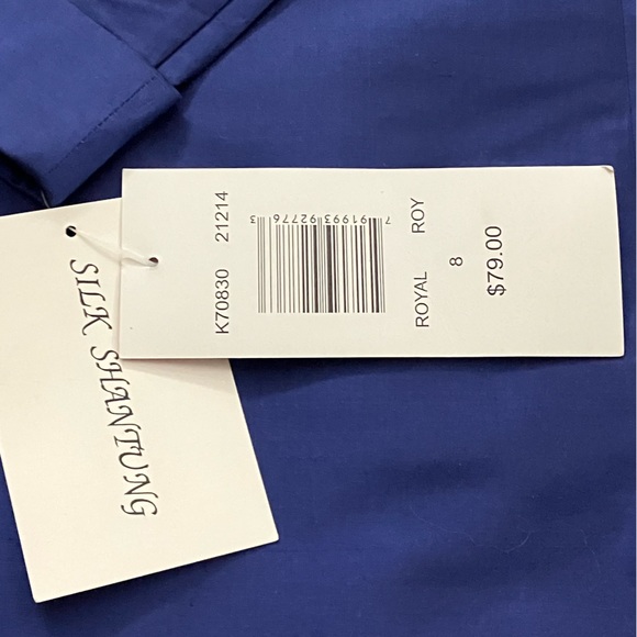 Sunny Leigh Blue Silk Blouse - Picture 7 of 13